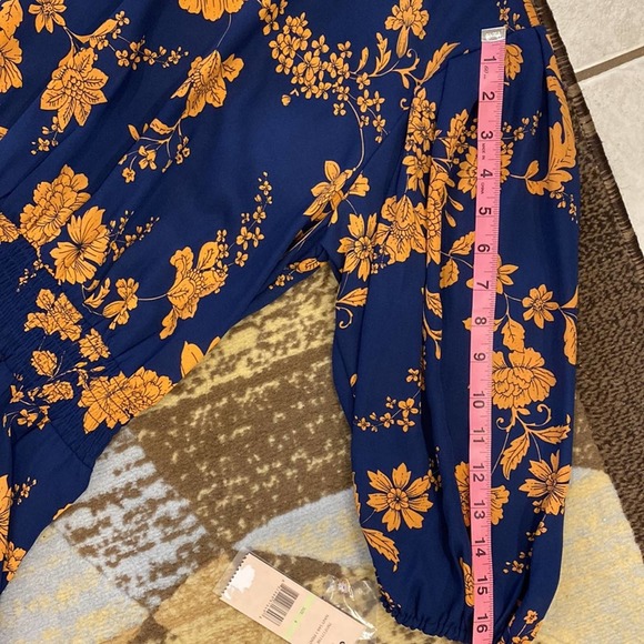 NWT NANETTE Nanette Lepore Smocked 4 Floral-Print Dress - Picture 15 of 16